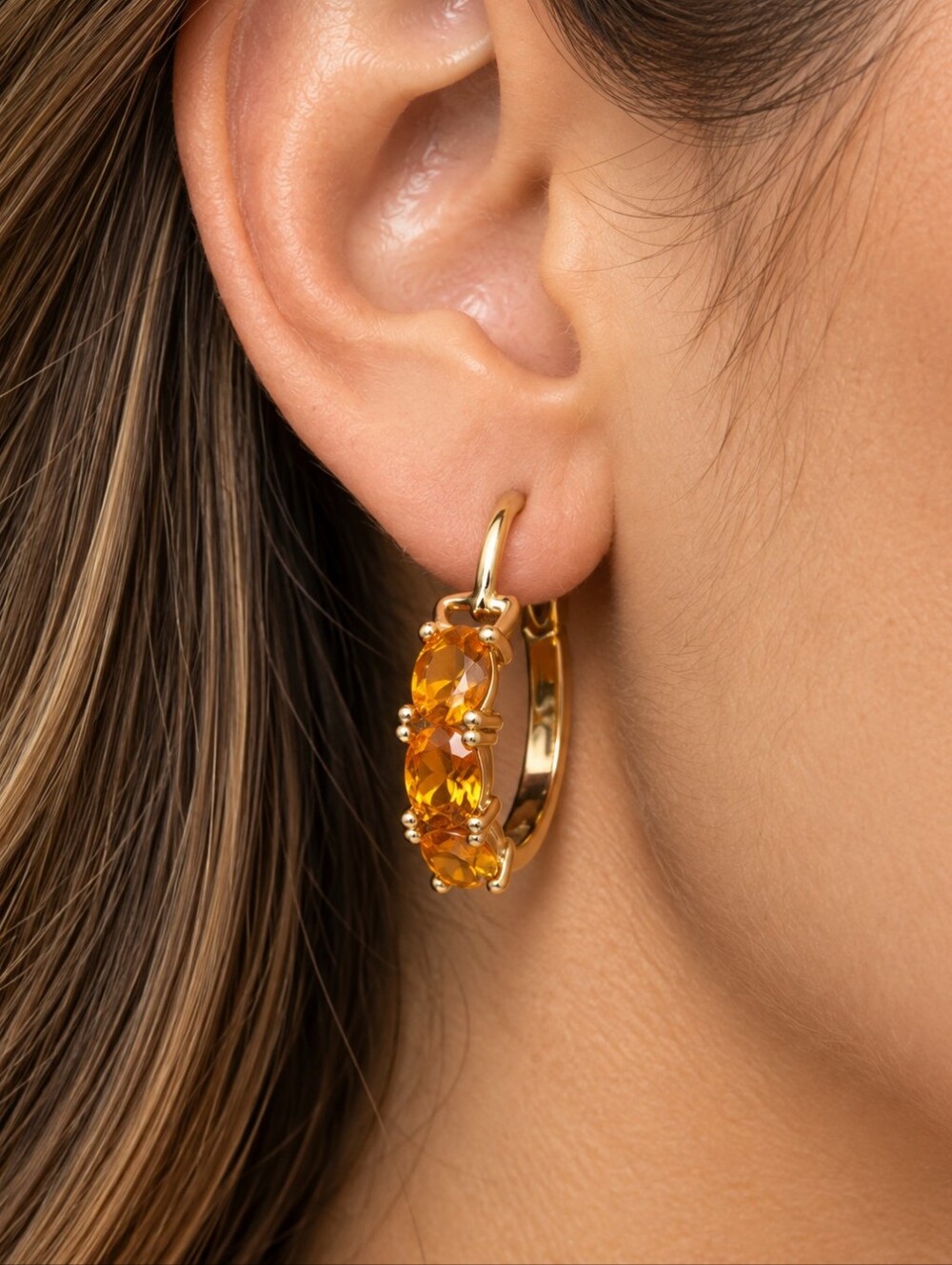 Santa Ana Catarina citrine earrings